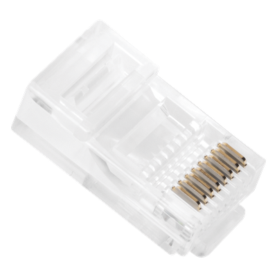 Bote con 100 Piezas de Plug Modular RJ45 Cat5e sin Blindaje, Chapado de Oro a 30 Micras para Durabilidad Extrema - Imagen 4