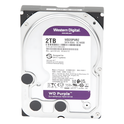 Disco Duro PURPLE de 2TB / 3 AÑOS DE GARANTÍA / Para Videovigilancia - Imagen 3