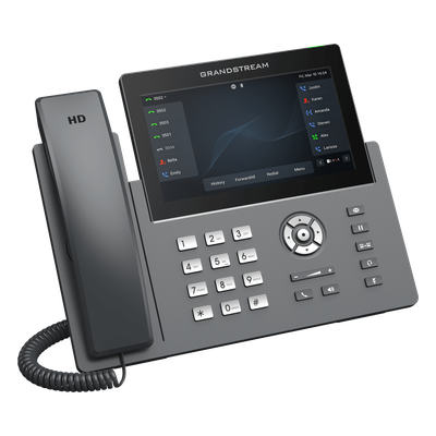 Teléfono IP Wi-Fi, Grado Operador, 12 líneas SIP con 6 cuentas, pantalla táctil 7", puertos Gigabit, Bluetooth, PoE, codec Opus, IPV4/IPV6 con gestión en la nube GDMS - Imagen 7