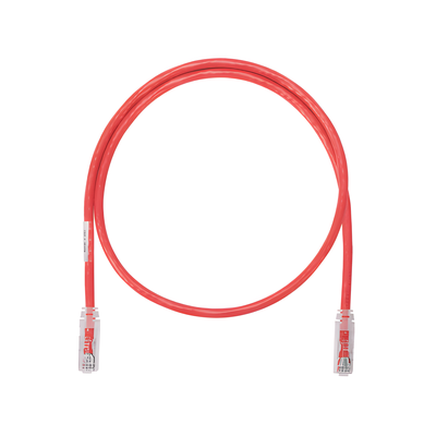 Cable de Parcheo UTP Categoría 6, con Plug Modular en Cada Extremo - 2 Metros (6.56 Pies) - Rojo - Imagen 3