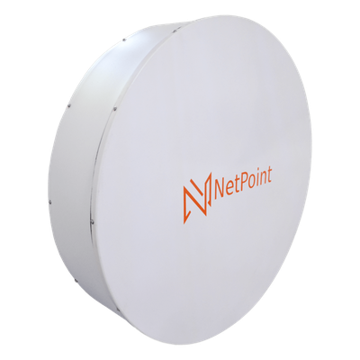 Antena parabólica direccional de 60cm, para enlaces cortos de punto a punto de 30 dbi