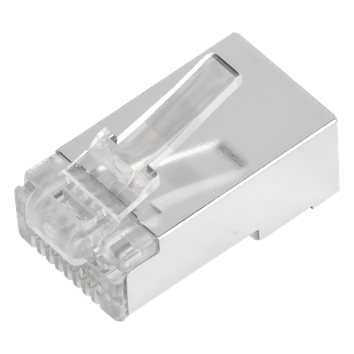 Bote con 100 Piezas de Plug Modular RJ45 Cat6 Blindado, Chapado de Oro a 30 Micras para Durabilidad Extrema SIN PIN de Tierra - Imagen 5