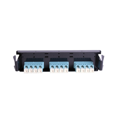 Placa acopladora de Fibra Óptica Quick-Pack, Con 6 Conectores LC Duplex (12 Fibras), Para Fibra Multimodo, Aqua - Imagen 3