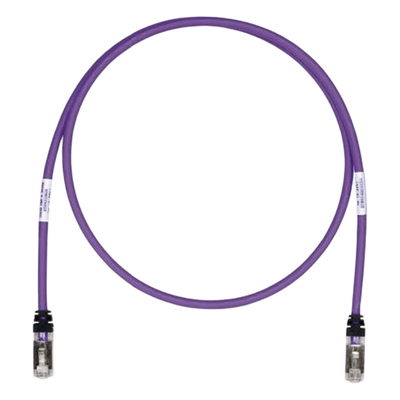 Patch Cord Cat6A / S/FTP Blindado / 26 AWG / CM/LS0H / 5.18 m (17 ft) / Violeta