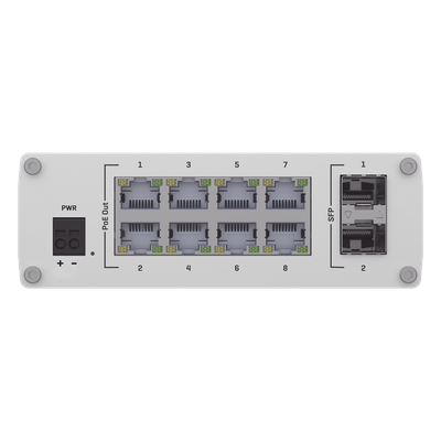 Switch Industrial No-Administrable 8 puertos Gigabit PoE 802.3af/at, 2 puertos SFP - Imagen 3