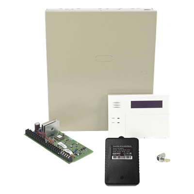 Panel de alarma de 48 zonas con gabinete y teclado alfanumérico con receptor inalámbrico integrado, 3 particiones, compatible con serie 5800 - Imagen 3