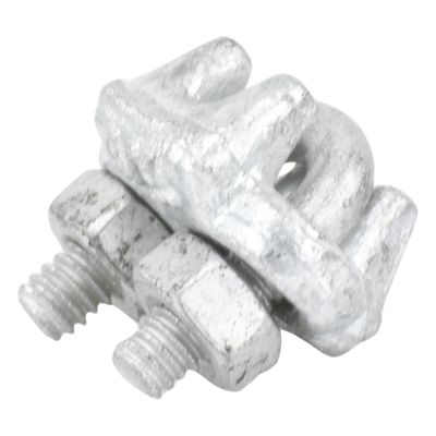 Nudo/ Perro/ Abrazadera Acero Forjado para Cable de 1/8", Galv. por Inmersión en Caliente. - Imagen 3