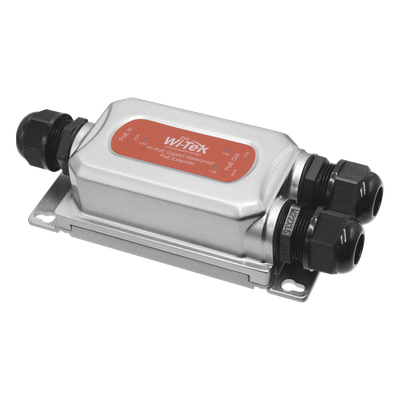 Extensor PoE para exterior / Entrada PoE de 90W y 2 salidas PoE de 60W y 30W / Protección IP68 / Ideal para Aplicaciones de CCTV