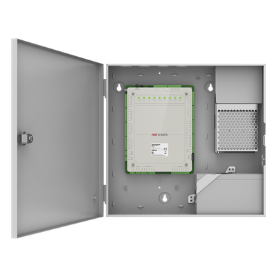 Controlador de Acceso 4 Puertas Administrable en la Nube con Hik-Connect Teams / Interfaz Web / 8 Lectores de Huella o Tarjeta / 100,000 Tarjetas / 10,000 Huellas / Incluye Gabinete y Fuente de Alimentación 12Vcd 8 A / Soporta Batería de Res - Imagen 3