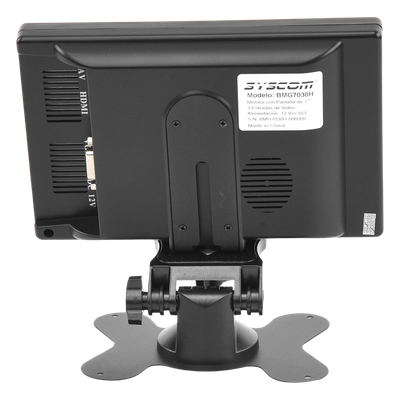 Monitor 7" TFT-LCD ideal para colocar en vehículos o DVR/NVR. Entradas de video HDMI, VGA y RCA (CVBS) - Imagen 7