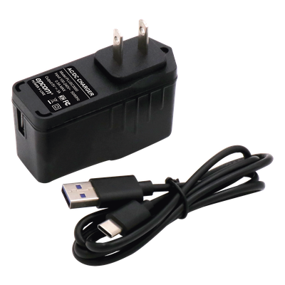 Adaptador de pared de 5 Vcc, @ 3 A con micro-USB tipo C
