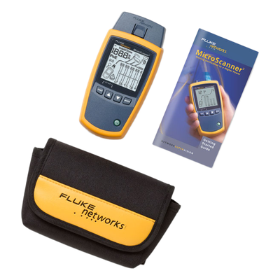 Verificador de Red MicroScanner2, para Comprobación de Redes de Voz, Datos y Video, con Pantalla LCD Retroiluminada