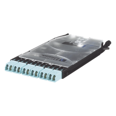 Cassette HD Flex? Con 6 Puertos LC Duplex (12 Fibras), Para Fibra Multimodo OM3, Color Azul - Imagen 3