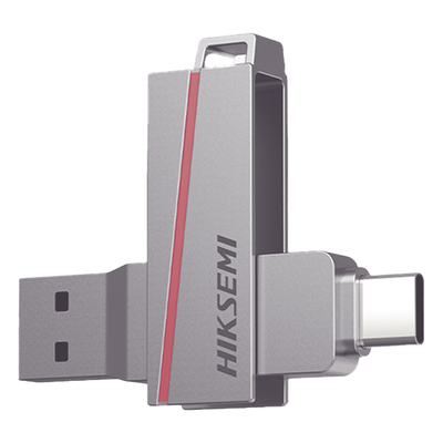 Memoria USB Dual de 128 GB / USB-C y USB-A / Transferencia de Alta Velocidad / Metálica / Compatible con Dispositivos Móviles, Windows, Mac y Linux