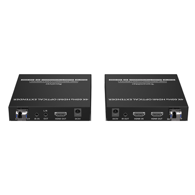 Kit extensor por fibra óptica | Hasta 40 kilómetros| 4K@60Hz | con IR | RS232 - Imagen 5
