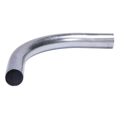 Curva/Codo de 90° de 1 1/2" (38mm) pared delgada galvanizado etiqueta verde