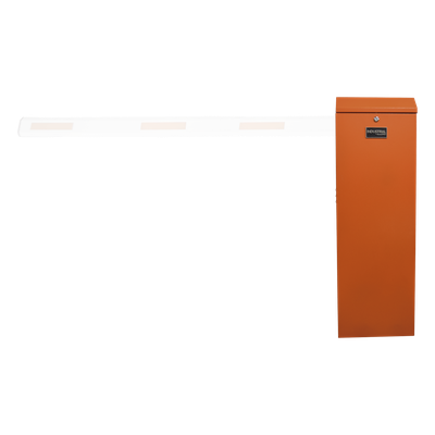 Barrera vehicular izquierda / Soporta brazo de hasta 3 m / Apertura en 1.5 s /Final de carrera ajustable por programación / Movimiento fluido / Diseño elegante color naranja - Imagen 3