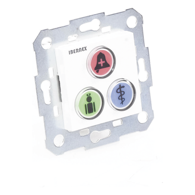Modulo de 3 Botones iluminados para habitación de Hospital / Alarma / Cancelar y Código Azul / BUS RS485 / Compatible con NX0019/B, NX1021 Y NX0015 - Imagen 8
