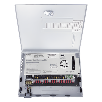 Fuente / 11-15 V / 18 canales / 20 A / Alta tecnología en seguridad / Doble ventilador / Hasta 1.8 Amperes por Salida / Filtro de ruido por canal / Diseño de alta gama. - Imagen 5