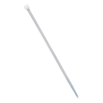Cincho de plástico, Color Natural, 2.5 x 100 mm, Ideal para sujeción de cables (Bolsa con 100 piezas) 
