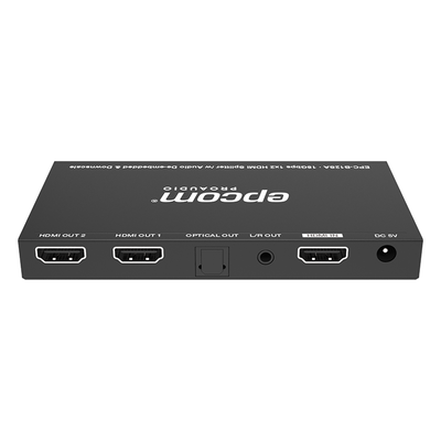 Splitter HDMI 1x2 | 4K@60Hz | Extractor de Audio | Down Scaler | HDR 4:4:4 | EDID | 18Gbps - Imagen 3
