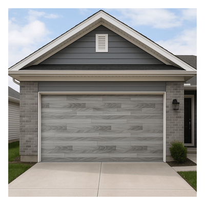 Puerta de Garage de Alta Calidad / Estilo Americano / Acabado Laminado PREMIUM / Color Gris / 10x7 Pies. - Imagen 3