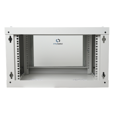 Gabinete de Pared de 6U con Puerta de Cristal Templado, 455 mm de Profundidad Total, Rack de 19'', Acero Reforzado Color Blanco - Imagen 5