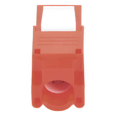 Módulo Jack Keystone Cat5e (Toolless), con Terminación en Ángulo 180 - Color Rojo, Compatible con Faceplate y Patchpanel Linkedpro - Imagen 3