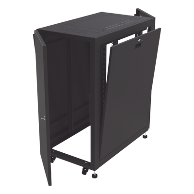 Gabinete Profesional para Telecomunicaciones de 24UR, 600 mm de Ancho x 1000 mm de Profundidad, Se envía el Gabinete Armado. - Imagen 7
