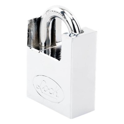 Candado de acero con Guarda Anti Palanca/ Acabado en Cromo Satinado / Doble Cerrojo / Medida 40 mm/ Nivel de seguridad 7/ 4 Llaves Abloy. - Imagen 3