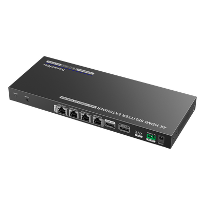 Kit Divisor y Extensor HDMI / Divide 1 Fuente HDMI a 4 Pantallas / Extiende la señal HDMI hasta 70 m / Resolución 4K @ 60 Hz/ Cat 6/6a/7 / IPCOLOR / CERO LATENCIA / Uso 24/7 / Puerto S/PDIF / EDID / RS232 / Salida Loop / Alimente solo el Tx - Imagen 5