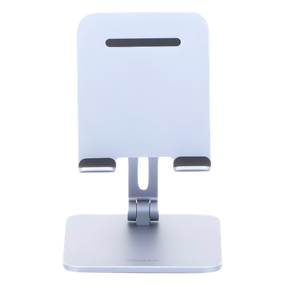 Soporte de Aluminio para IPad & Tablet | Plegable |Angulo Ajustable de 180° y 270° | Base Antideslizante | Protección de Silicona | Amplia Compatibilidad con dispositivos de 7.9'' a 12.9'' | Aluminio Solido | Color Gris - Imagen 5
