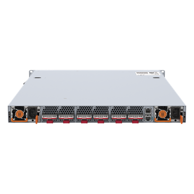 Switch Data Center 200GE / 24 Puertos QSFP56 200G + 8 QSFP-DD 400G / 16.0 Tbps 5350 Mpps / RDMA RoCEv2 PFC ECN Lossless Ethernet / Capa 3 Spine-Leaf VXLAN EVPN / BGP OSPF MLAG / 1 RU Fuentes 1+1 Hot-Swap - Imagen 3