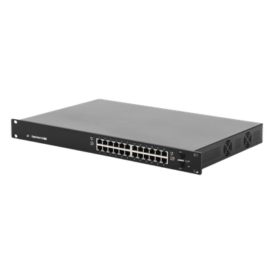 Switch EdgeMAX administrable de 24 puertos Gigabit con PoE+/PoE Pasivo 24V + 2 Puertos SFP, 250 W - Imagen 3
