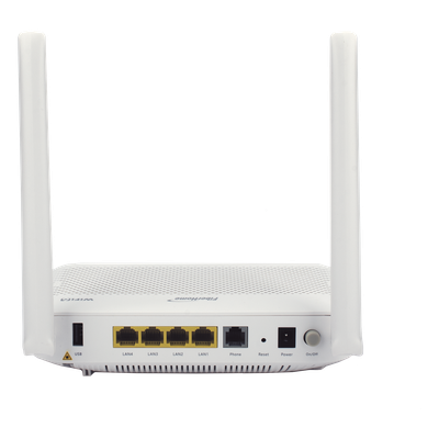 ONU GPON WiFi 6, (2.4/5 GHz), 2 Antenas de 5 dBi, Compatible con OLT de Terceros, 4 puertos Gigabit + 1 POTS + 2 USB, conector SC/UPC - Imagen 5