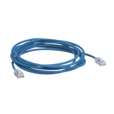 Cable de Parcheo TX6, UTP Cat6, Diámetro Reducido (28AWG), Color Azul, 30.48 Metros (100 Pies) - Imagen 4