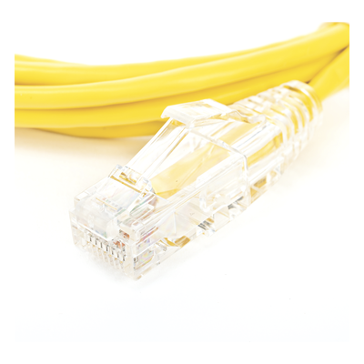 Cable de Parcheo Slim UTP Cat6 - 1.5 Metros (4.92 Pies) Amarillo Diámetro Reducido (28 AWG) - Imagen 6