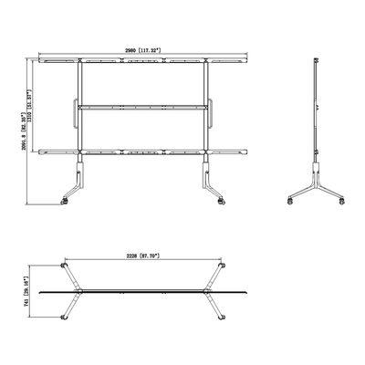 Montaje de Piso Para Pantalla All-In-One de 135" - Imagen 3