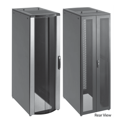 Gabinete de Telecomunicaciones de 45 UR ProLine FloTek, 606 mm de Ancho, 899 mm de Profundidad, Color Negro