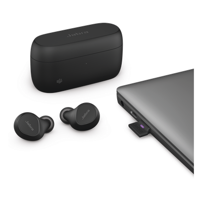 Jabra Evolve2 Buds, Auriculares versión MS con cancelación de ruido activa, Bluetooth conexion hasta 2 dispositivos (20797-999-999) - Imagen 4