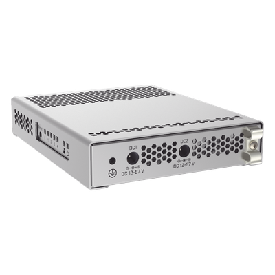 (CRS305-1G-4S+IN) Switch administrable Sistema Operativo Dual, puerto 1G Rj45, 4 puertos 10G SFP+ para Escritorio