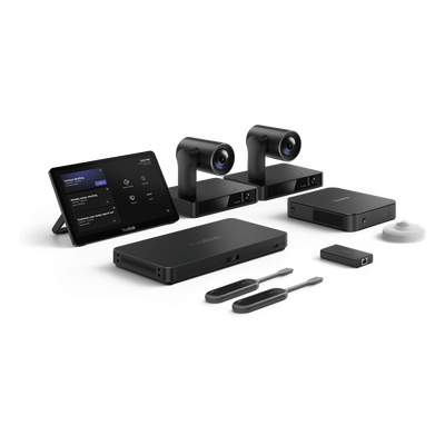 Sistema de Videoconferencia Yealink MVCS90 para Microsoft Teams Rooms ideal para Salas Grandes con Seguimiento Inteligente y Audio Profesional.