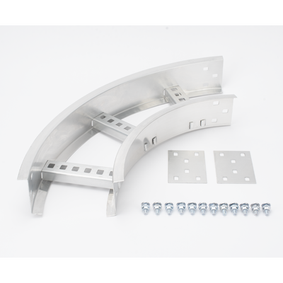 Curva Horizontal de Aluminio de 90° Perfil Z / Peralte 3 1/4" / Ancho 6" / Radio 8" / Incluye Tornillería (CHC90EZ314R8X6AK) - Imagen 3