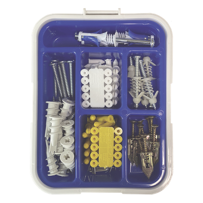 Kit para Sistemas de Fijación en Yeso, Muros Falsos, Tabique hueco, Uso en interiores (91 piezas) - Imagen 5