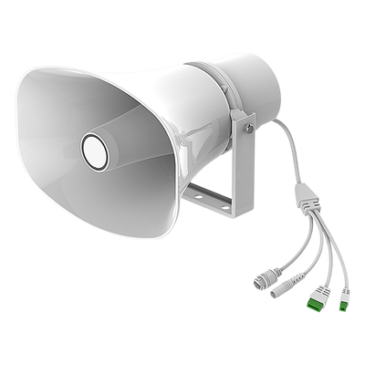Altavoz SIP IP para Voceo y Paging / 2 Líneas SIP / Potencia 30W / IP66 Exterior / Alimentación PoE / Compatible con Conmutadores SIP / Montaje en Pared