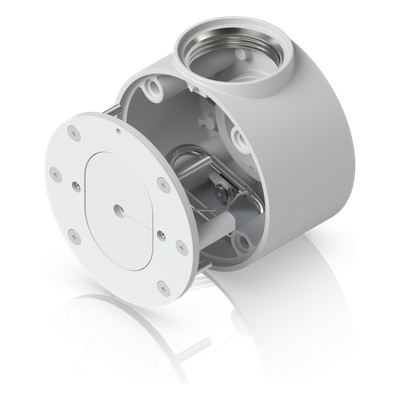 Camera Compact Junction Box – Caja de Conexiones Antimanipulación para Cámaras Compactas Dome y Turret Color Blanco