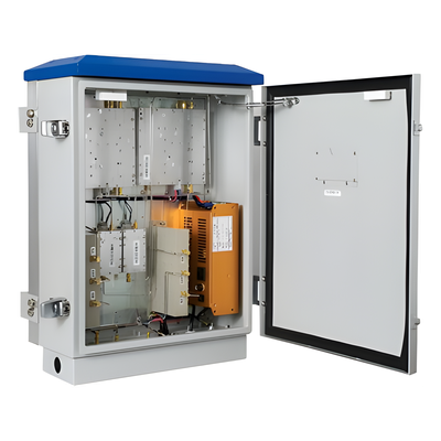 Repetidor de Señal Celular de Alta Potencia. Especial para Crear una Zona Celular en Áreas Rurales o Comunidades Alejadas. 95 dB de Ganancia, 20 Watts de Potencia, 1900 MHz Banda de Frecuencia. Hasta 5 Km Lineales de Cobertura.