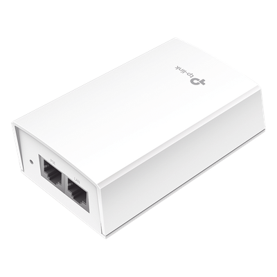 Inyector PoE Pasivo de 48V (24 Watts) / 2 puerto 10/100/1000 Mbps / Plug and Play / Montaje en Pared