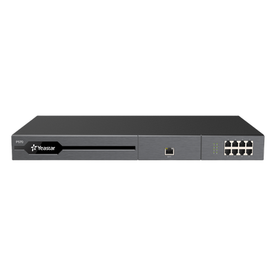 Conmutador IP PBX Enterprise Modular / 300 Extensiones Expansible a 500 / 60 Llamadas Simultáneas Expansible a 120 / Hasta 2 Puertos E1/PRI / Hot Standby / 16 Puertos FXO/FXS / Call Center y Omnicanal IA