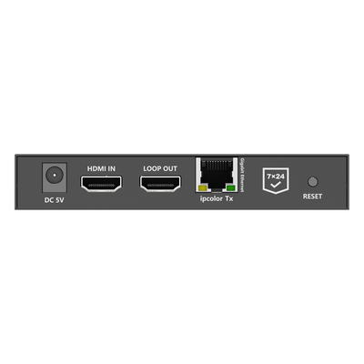 KIT EXTENSOR HDMI 4K@60HZ sobre IP GIGABIT | IPCOLOR | 100m en Conexión Uno a Uno | Salida Loop | IR Bi-Direccional | RS232 | ARC | CERO LATENCIA | Soporta conexión Uno a Muchos/Switch en Cascada - Imagen 7